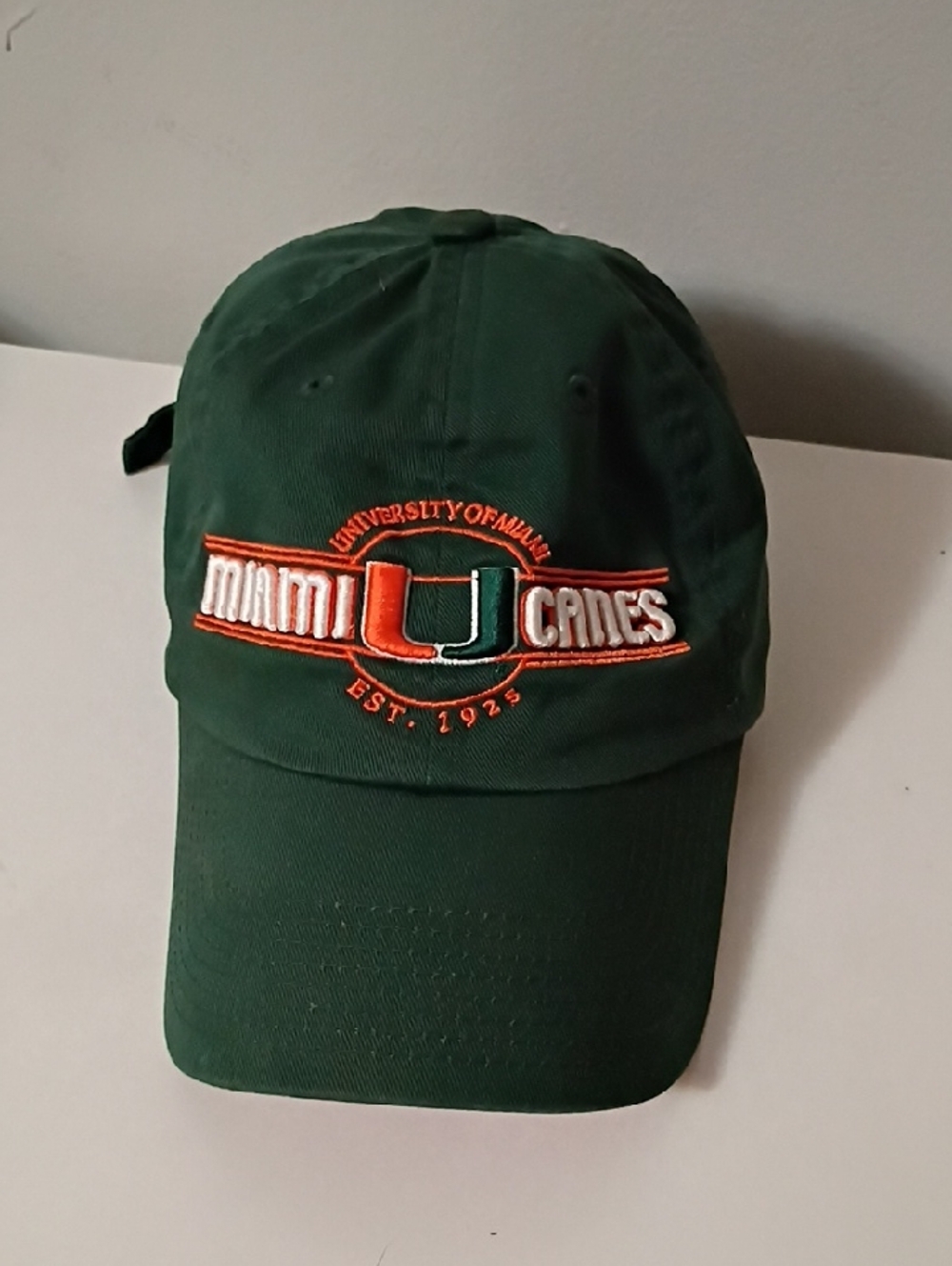 Top of the World Miami U Canes Green & Orange Baseball Cap
